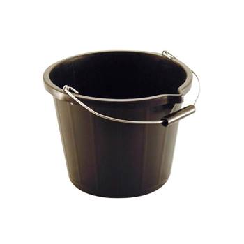 BLACK PLASTIC BUCKET